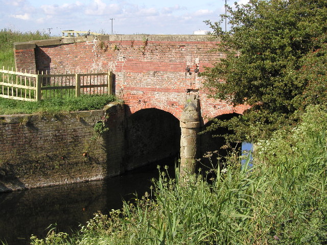 Old brick bridge across Burstwick Drain