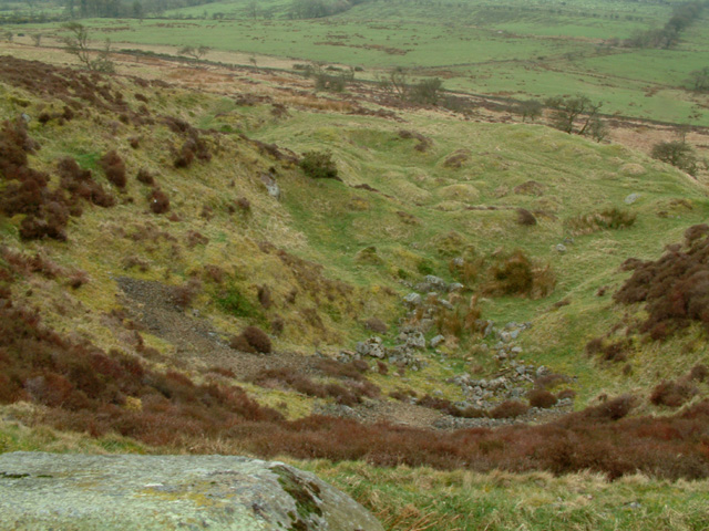 Pit on the slopes of Binsey, looking south-west