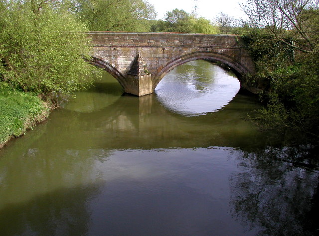 The old Kexby Bridge over the River Derwent