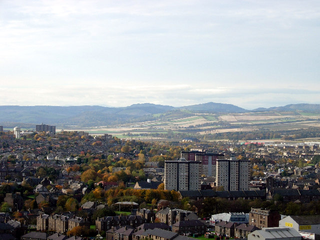 View west from Dundee Law