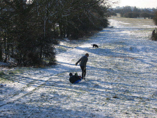 Trying to sledge