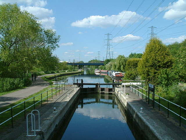 Rammey Marsh Lock and M25 bridge