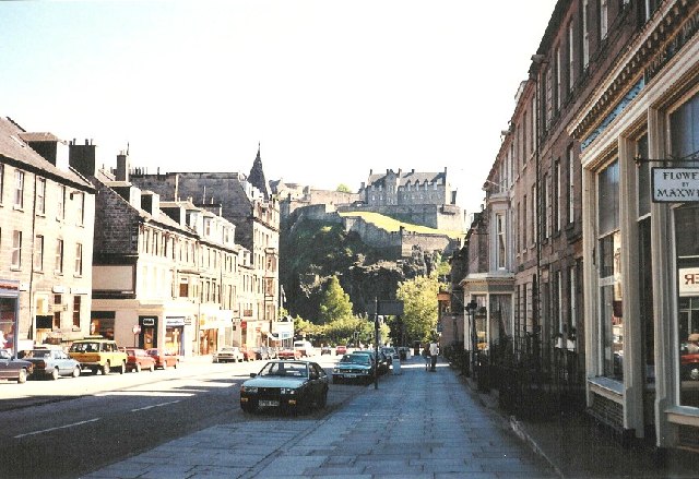 Castle Street  below Edinburgh Castle