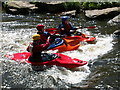 Kayakers at the Burrs Activity Centre