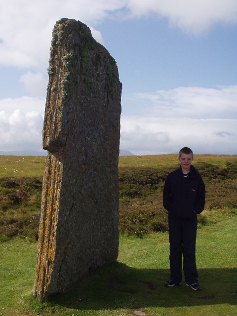One of the standing stones of the Ring of Brodgar
