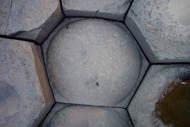 Nicely shaped stone in the Giant's Causeway