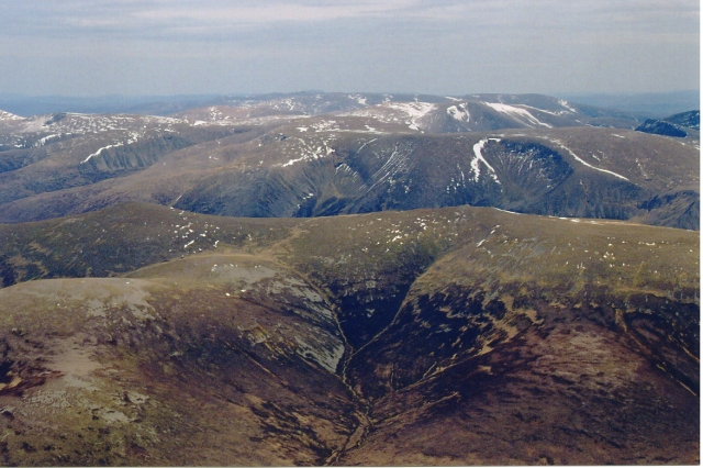 The Cairngorms from Coire Ghorm a'Chrom-Alltain