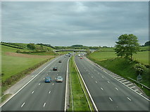 SD5069 : M6 Motorway, near Carnforth by David Medcalf