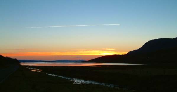 Loch Kishorn at sunset