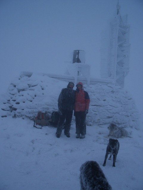 Radio relay and weather station on summit of Cairngorm