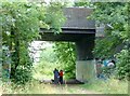 TL4555 : Disused railway bridge by Toby Speight