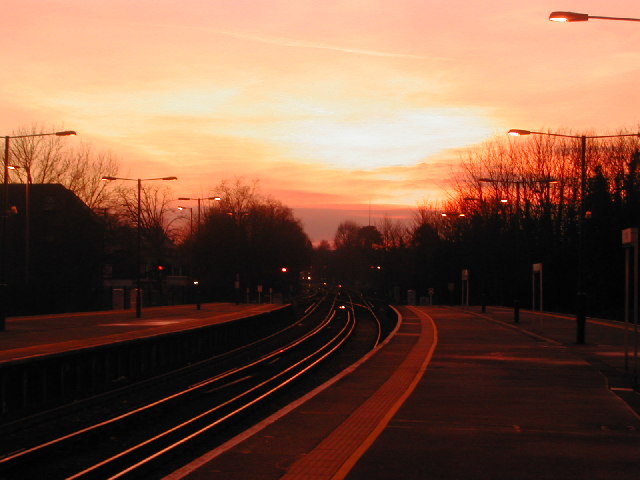 Epsom Station : Sunset