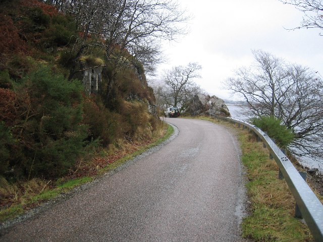 Remains of WWII Roadblock near Camusnagaul