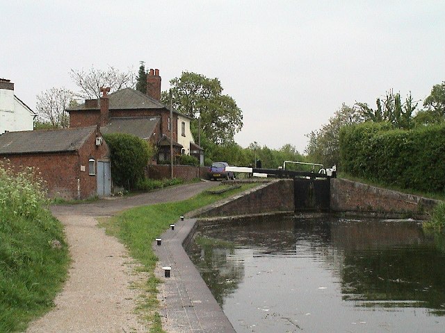 Lock on the Birmingham and Fazeley Canal