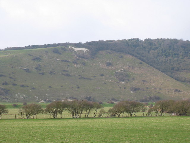 The White Horse nr Westdean, South Downs