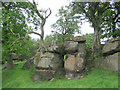 Crags next to the footpath