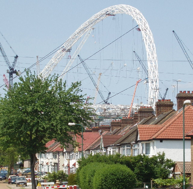 Grove Way, Tokyngton,  with Wembley Arch behind