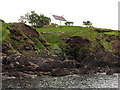 Q3809 : House on Cliff at Dooneen Pier by Pam Brophy