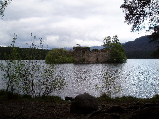Loch an Eilein, the castle.
