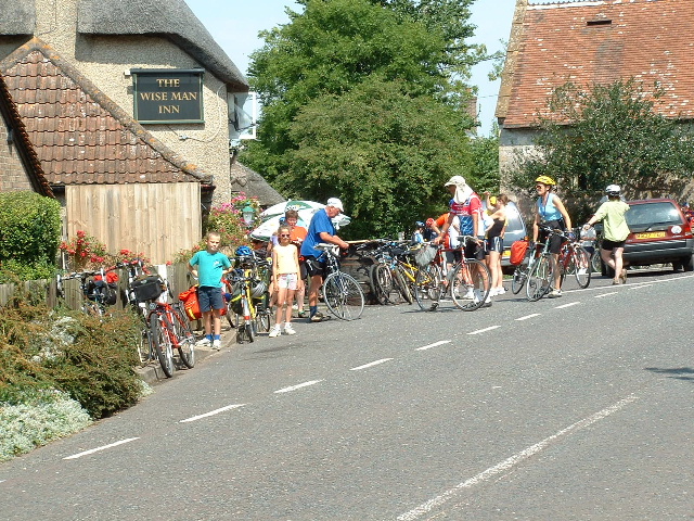 Cyclists at the Wise Man