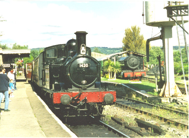 Buckfastleigh station and locos