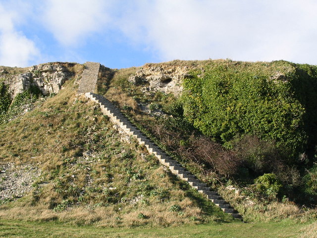 Concrete Staircase, Disused Quarry, St Albans Head, Dorset