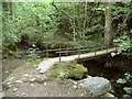 Footbridge over Loughor river, near Parc Henry