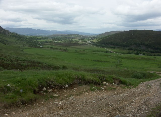 View up Spey Valley from near Crubenmore