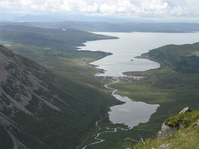 View from Glas Bheinn Mhor