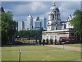 Canary Wharf buildings from Greenwich