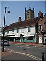 The old houses and shops at East Grinstead