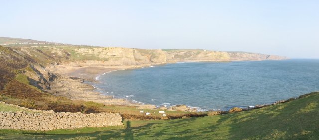 Fall Bay & Mewslade Bay on the Gower... © Nigel Davies cc-by-sa/2.0 ...