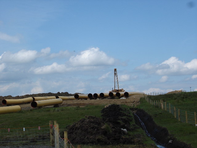 Gas Pipeline under construction