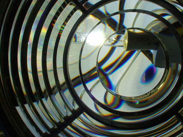 A lens at St. Catherine's Lighthouse, I.o.W.