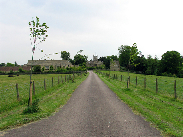Manor Farm and St Andrews Church: Coln St Aldwyns