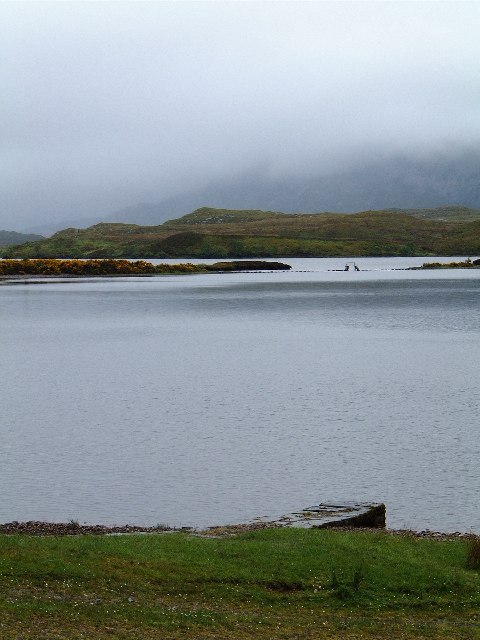 Loch nan Ealachan (Swan Loch), Arkle in the mist