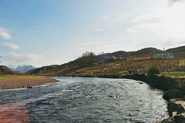 River Gruinard near the A832 Bridge
