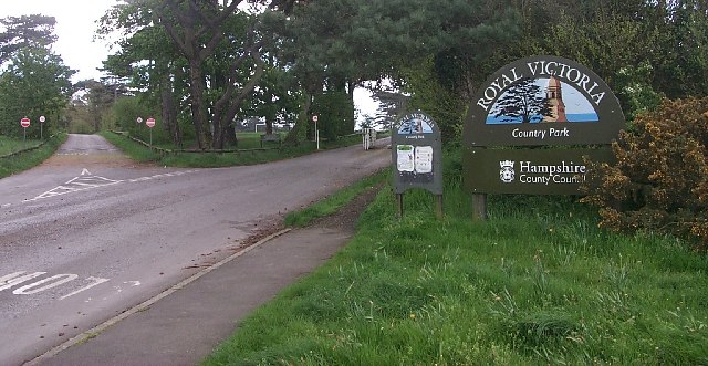 Entrance to the Royal Victoria Country Park