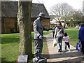 Living Statue in front of Tithe Barn, Wellingborough