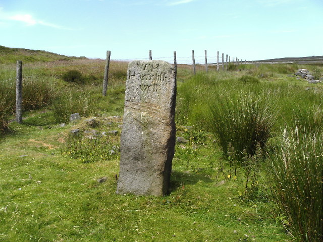 Horncliffe Well gatepost