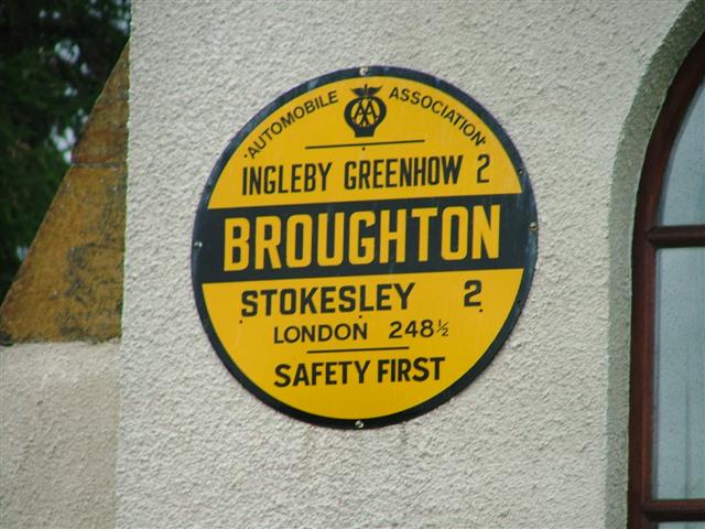 AA Sign, Great Broughton Village Hall