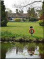 Pond in the grounds of Ghyll Manor Hotel, Rusper, West Sussex