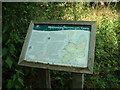 Information point at the Woodland Trust