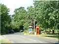 Telephone box at Leigh