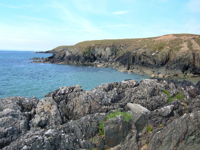 Coastline north of Porth Oer