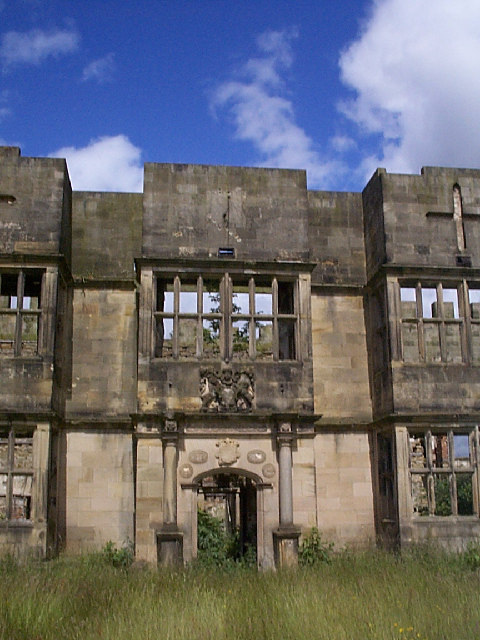 The ruined Gibside Hall