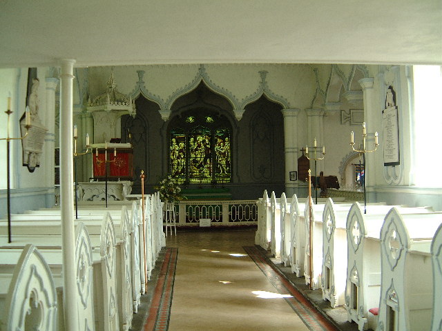 Interior of Shobdon Church