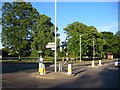 TQ0590 : Mini Roundabout at Harefield by Jack Hill
