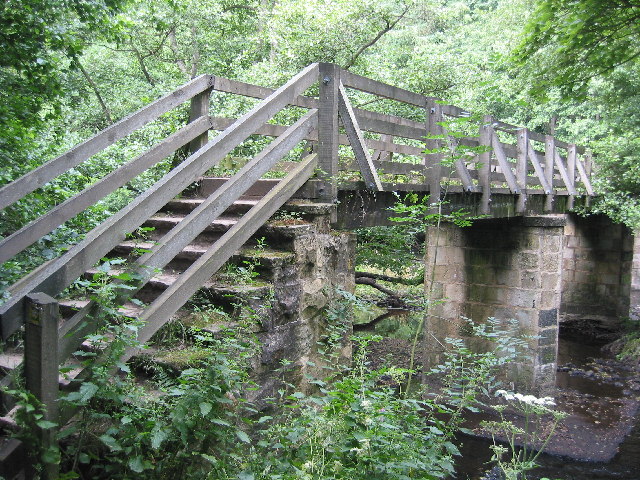 Footbridge over the river Nidd