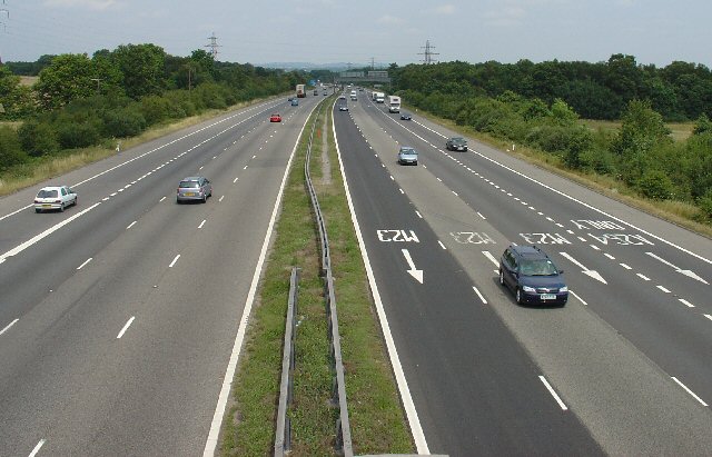 M23 Motorway between junctions 9 and 10, West Sussex